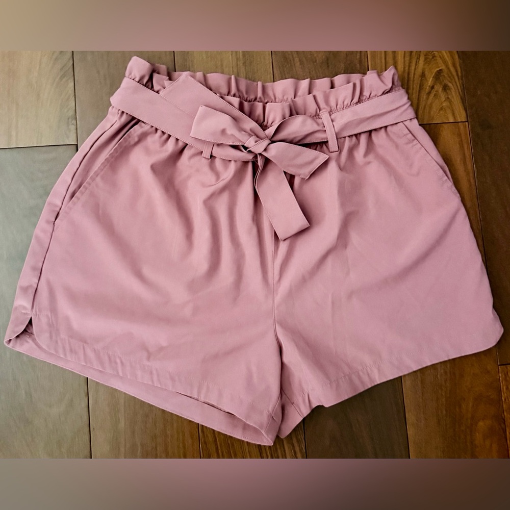 💖 Elegant Mauve High Waist Women's Shorts